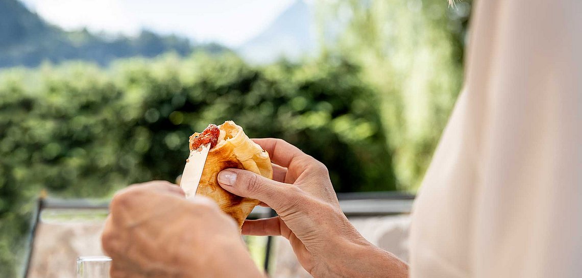 Frühstück im Garten