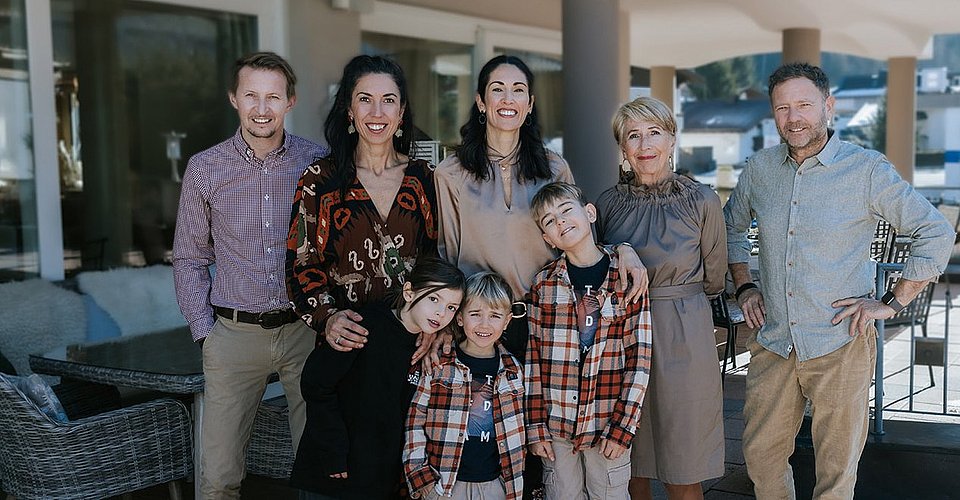 Familienbild von der Gastgeberfamilie Lengler